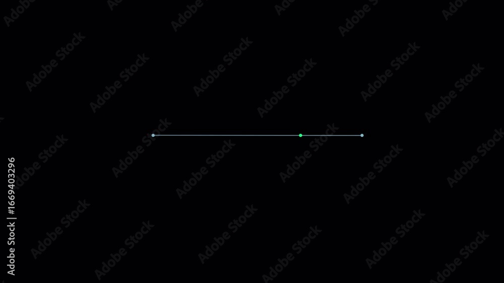 Minimalist Line Animation: Green Dot on Pale Blue Line, Black Background Minimalist Line Animation: Green Dot on Pale Blue Line, Black Background