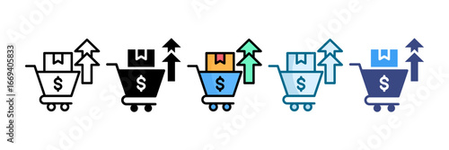 Upsell Opportunities Icon Set Multiple Style Collection