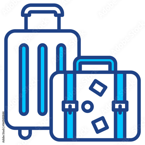Luggage Simple Vector Icon Collection