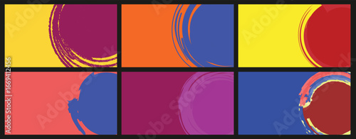 stunning elegant clean pretty nice cool lovely vector background  collection set with pattern, shapes, vibrant colors effect. Circular hand drawn paint brush strokes