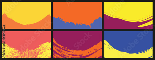 stunning elegant clean pretty nice cool lovely vector background  collection set with pattern, shapes, vibrant colors effect. free hand drawn paint brush strokes