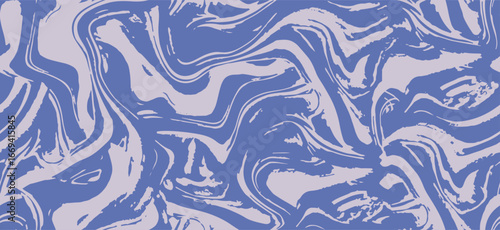 Abstract fluid marble seamless pattern in blue and muted lilac. A modern artistic design with flowing wave textures, perfect for activewear, swimwear, streetwear, tech accessories, home textiles