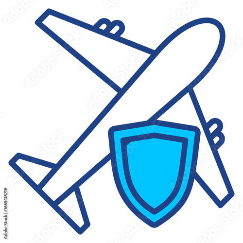 Travel Insurance Simple Vector Icon Collection