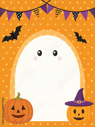 halloween background with pumpkin
