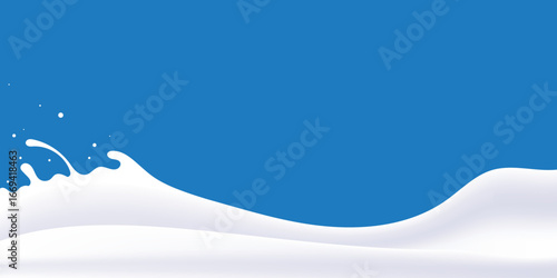 pure milk water wave, promotional design elements, products, packaging
