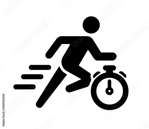 Hurry, speed vector icon illustration