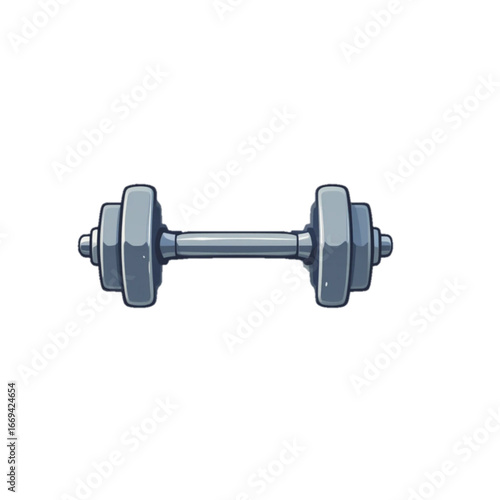 Flat colored gym equipment vector illustration with transparent background 