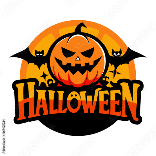 halloween pumpkin vector illustration