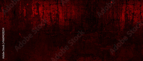 dark red grunge textured background with distressed rough surface and abstract artistic pattern for edgy modern design