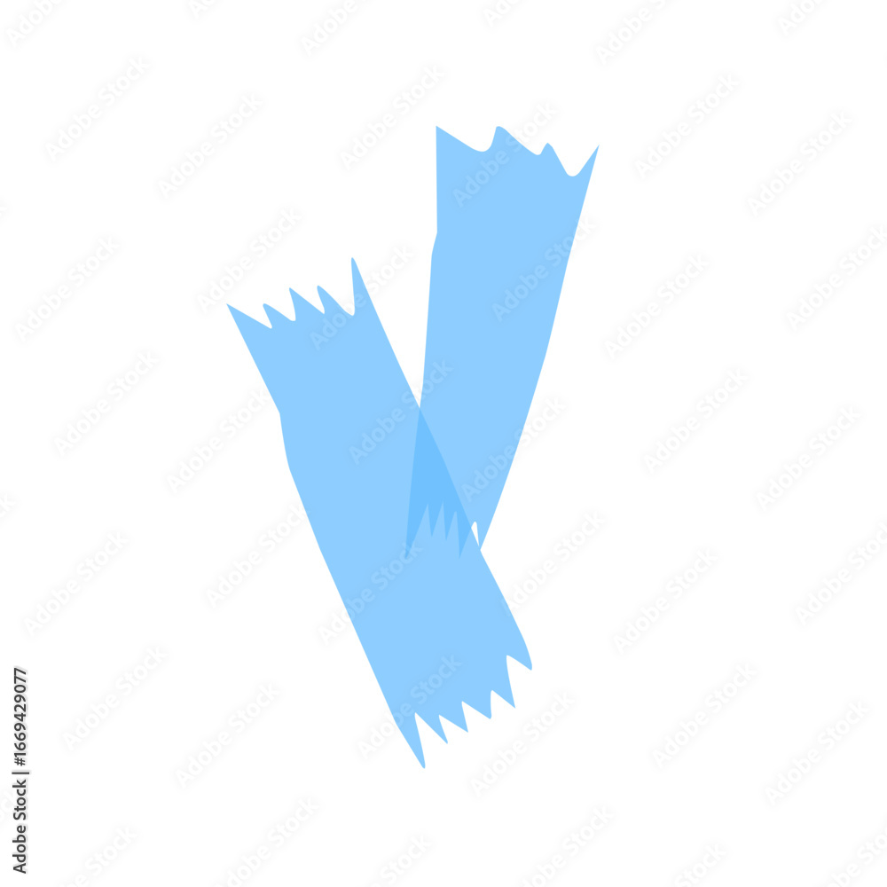 Obraz premium sticky tape blue