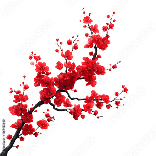 red blossom decoration symbolizing celebration png