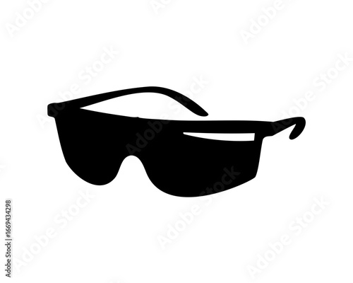 Stylish full frame silhouette of sunglasses for sun protection and fashion