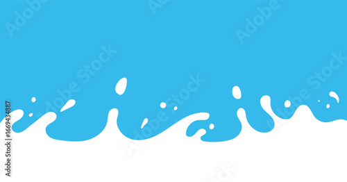 Milk splash background, milk waves, dairy products