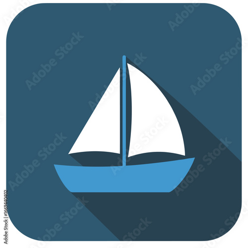 Sailboat Icon Vector Illustration