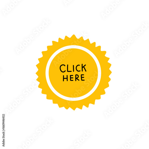 stiker label click here
