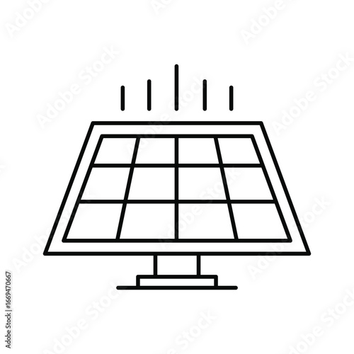 Solar Panel Generating Clean Renewable Energy