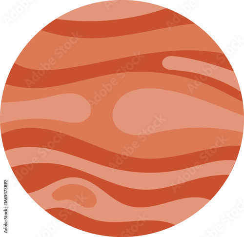 Planet Mars the Red World in Space