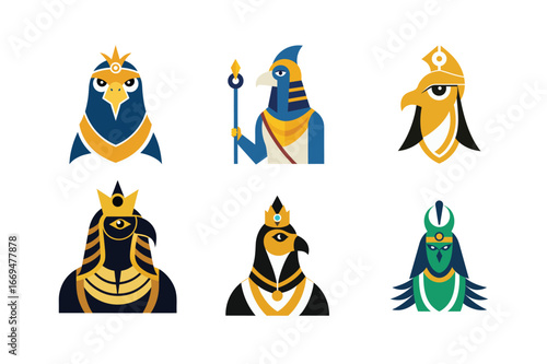 Horus God of the Sky Noble Falcon Face