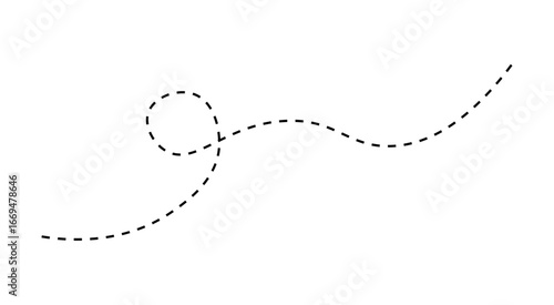Long squiggle dashed line