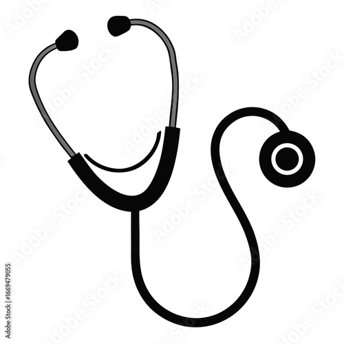 stethoscope isolated on white background