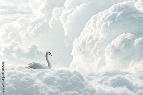 swans in the lake