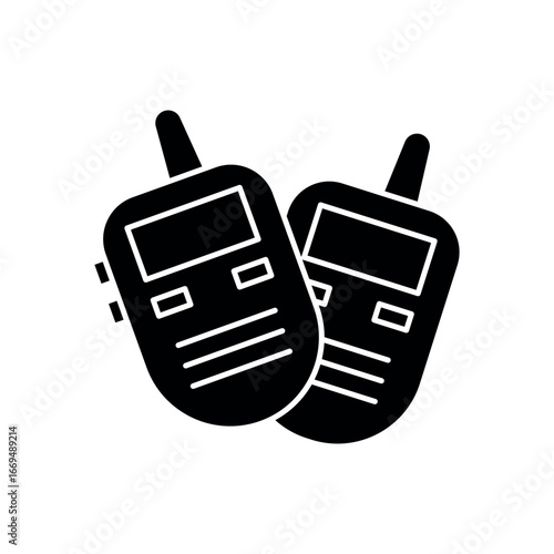 walkie talkie icon vector design template elegant style