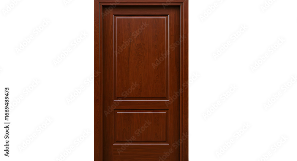 Classic Wooden Door with Texture Isolated Classic Wooden Door with Texture Isolated