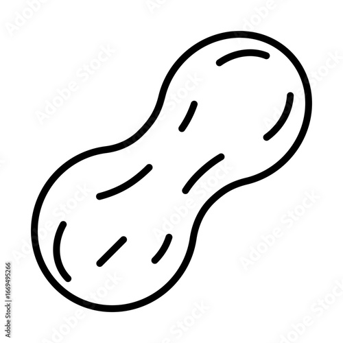 peanut line icon