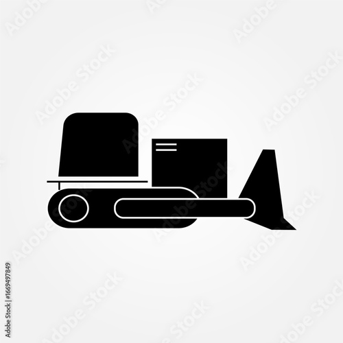 bulldozer icon symbol illustration vector eps10 logo template design pattern seamless bright minimal design flat design realistic style simple design modern design