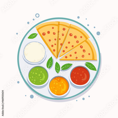 Flat vector Indian culture icons. Includes Taj Mahal, thali food, decorated elephant, Diwali lamp, yoga meditation, mehndi hand, Bollywood dance, rupee symbol, tuk tuk, and Indian spices.