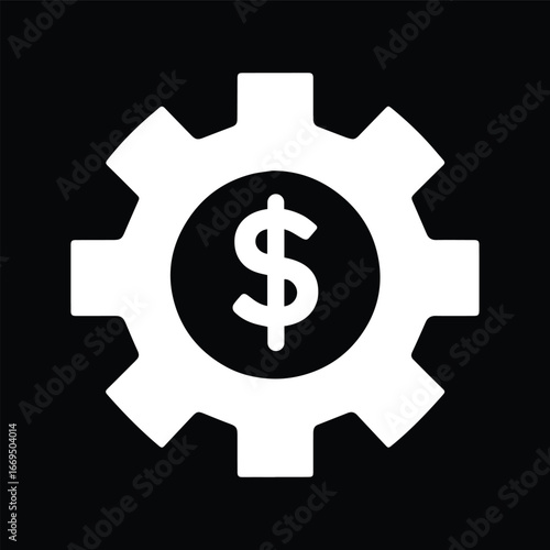 Gear and Dollar Business Concept