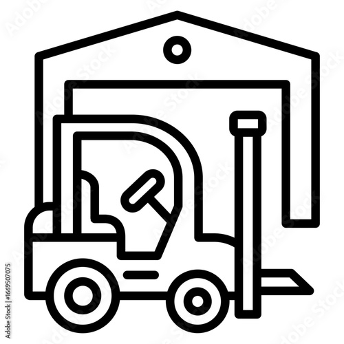 Forklift Truck Icon