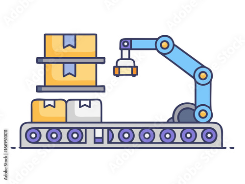 warehouse, industry, robot, technology, logistic, distribution, automation, business, cardboard, factory, modern, package, production, cardboard box, machine, innovation, merchandise, shipping, system