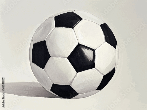 Midnight and Majesty soccer ball isolated watercolor vector illustration svg