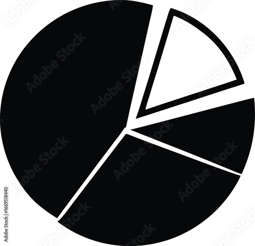 Fotografía Pie chart All-inclusive Solid icon