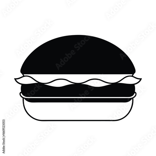 Burgers icon logo vector design template