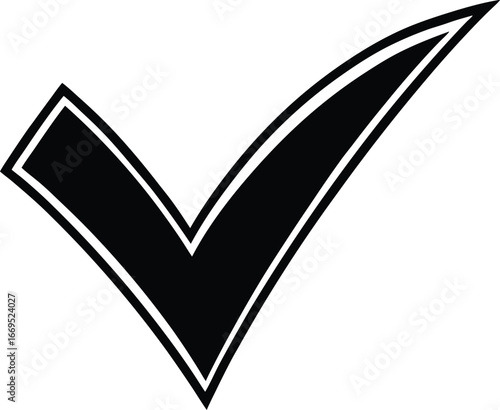 A black letter v is shown on a white background
