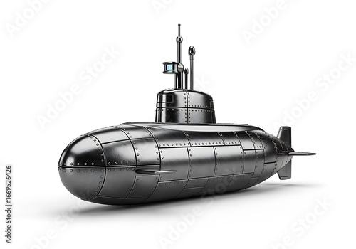 Metal Submarine Illustration