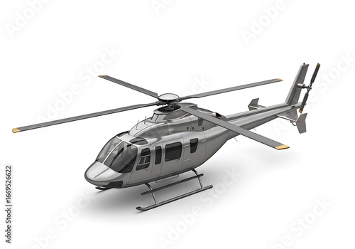 Silver Helicopter