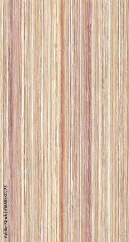 Wood grain texture background. Vertical stripes, light beige, brown and pink tones. Abstract pattern for surfaces, design resources