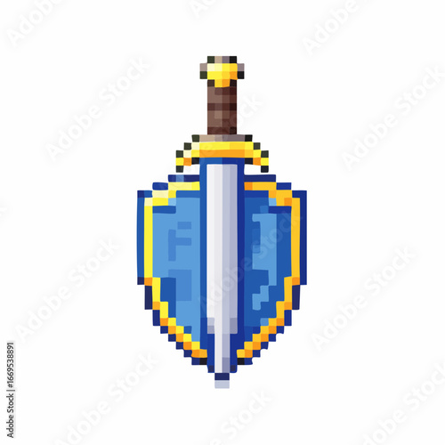 Flat vector gaming icons. Includes controller, arcade machine, gaming laptop, VR headset, esports trophy, mobile gaming, keyboard, headset, loading bar, and pixel sword shield. 