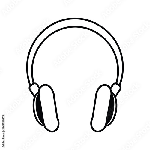 Wireless headphones icon simple illustration of wireless headphones vector icon for web design