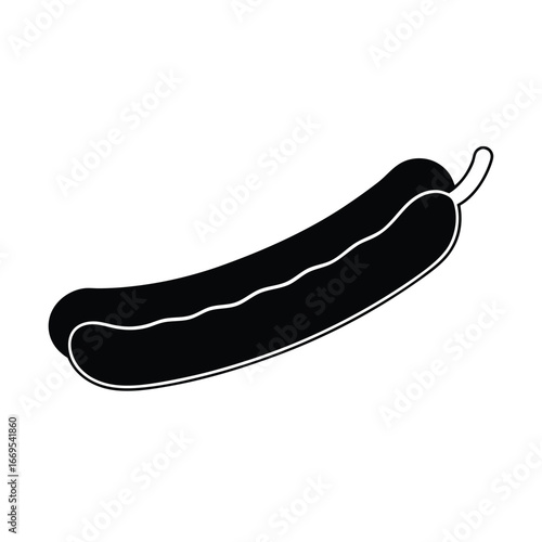 Meat sausage icon simple illustration of meat sausage vector icon for web design isolated on