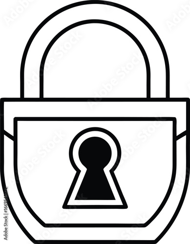 lock icon vector illustration