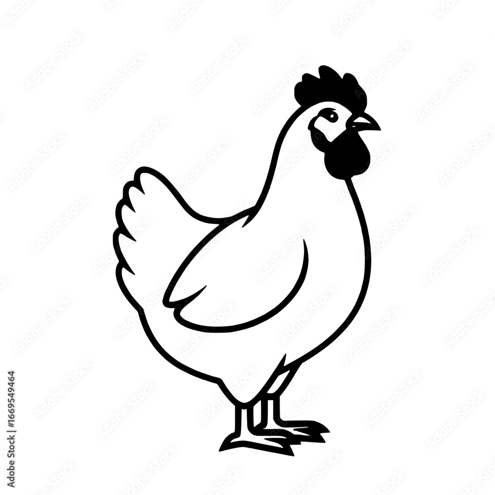 Fototapeta premium hen and chicken