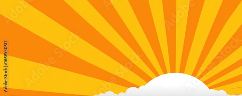 Sunshine rays and clouds