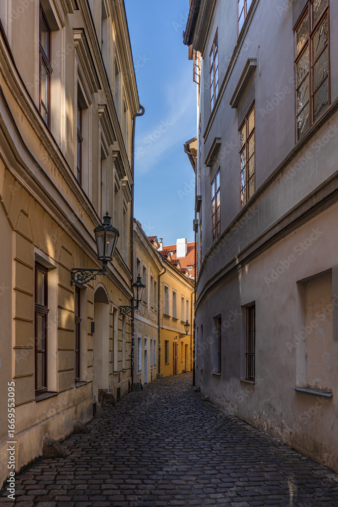 Fototapeta premium Narrow streets of Old Prague