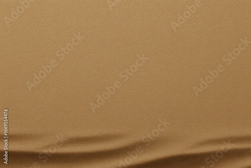 Simple, earthy scene a flat tan surface fading into subtly wavy, darker shadows at the bottom, creating a minimal, abstract landscape