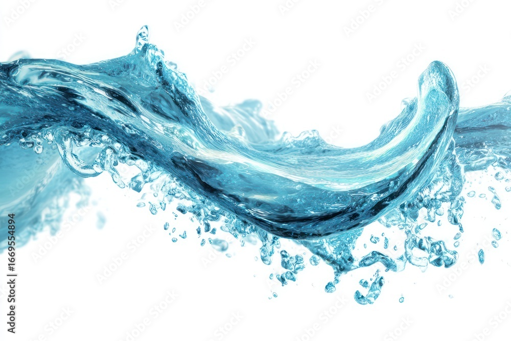 Obraz premium Water wave cresting