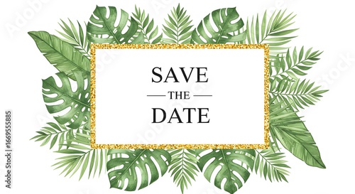 Watercolor floral illustration, a 